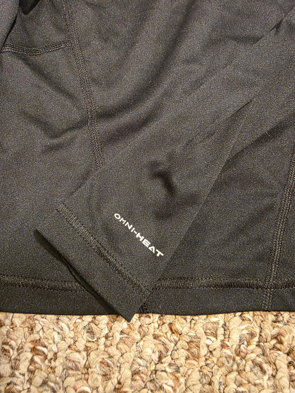 Columbia Kids Black Omni Heat Crew Neck Shirt - Picture 3 of 5